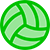 Green Volleyball